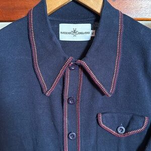 Vintage Madcap England Knit Men’s Button Down Short Sleeve